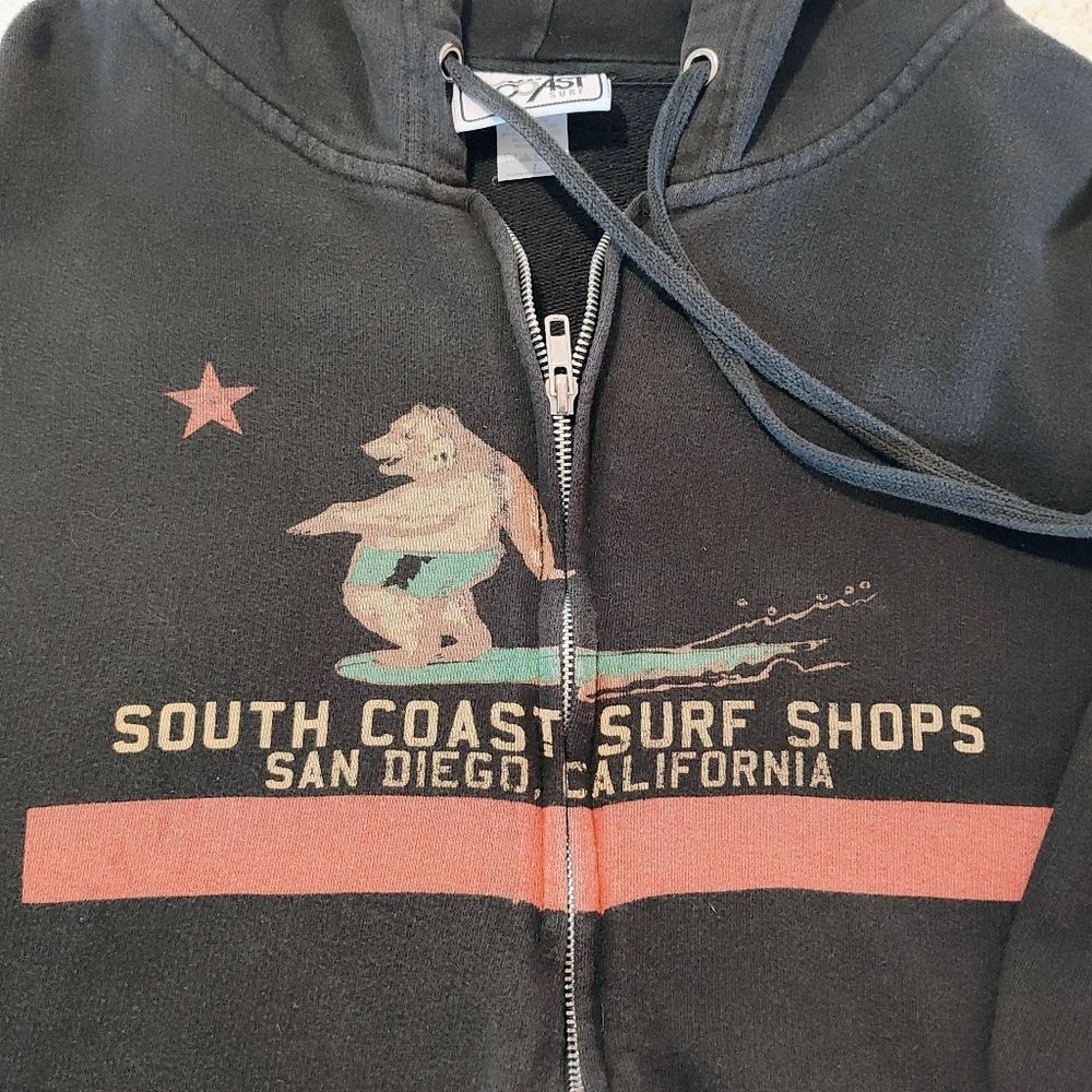 Zip Up Hoodie Size large South Coast Surfshops